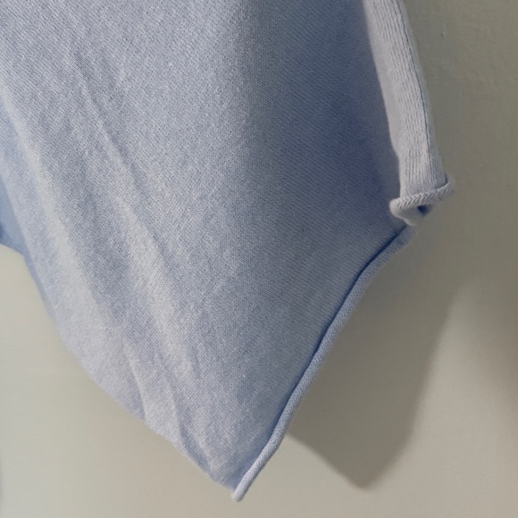 NWT Pure J.Jill Cashmere Blend Kimono Dolman Sweater Sky Blue XL Oversized - Picture 5 of 13